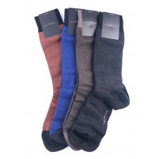 75% Sale 4 Pack Of Designer Herringbone 85% Merino Wool Socks